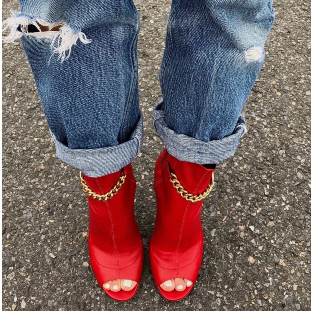 Stana Ruby Calf Sock Boots  38/US7.5 Monica Chiang